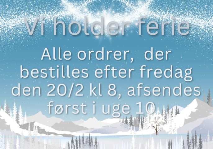 Vi holder ferie i uge 9